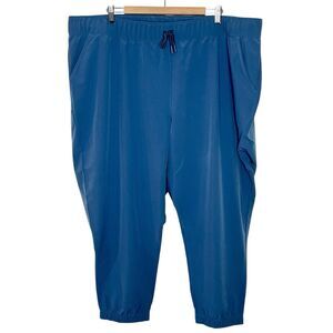 Adidas Ultimate365 Wind.Rdy Golf Jogger Pants Womens Size 4X Blue